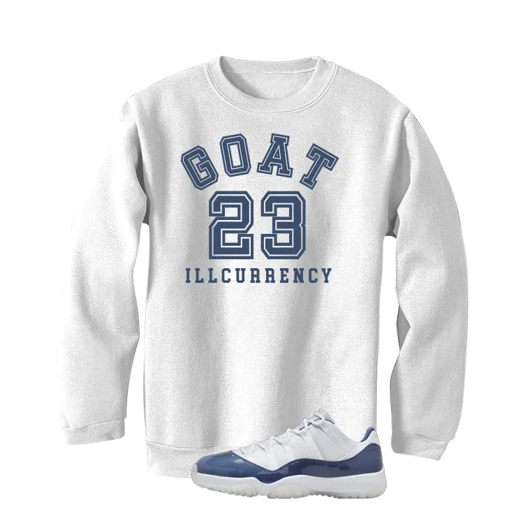 Air Jordan 11 Low Diffused Blue White T-Shirt (GOAT 23)| illcurrency