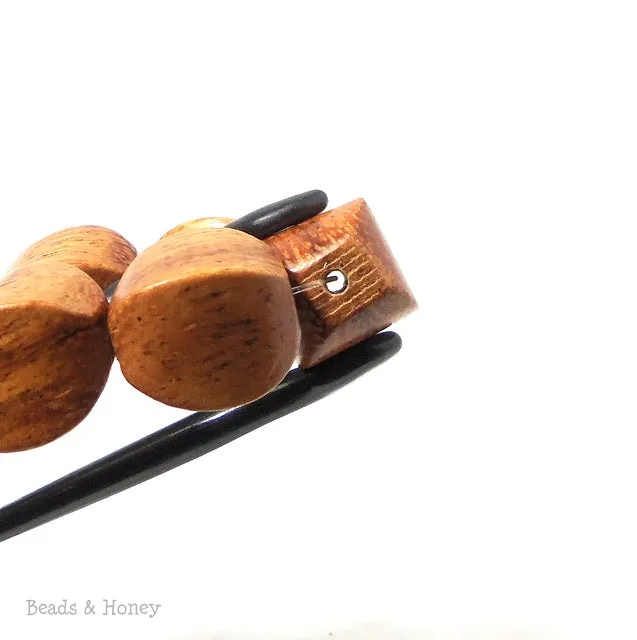 Bayong Wood Bead Cushion 10x14mm (8 Inch Strand)