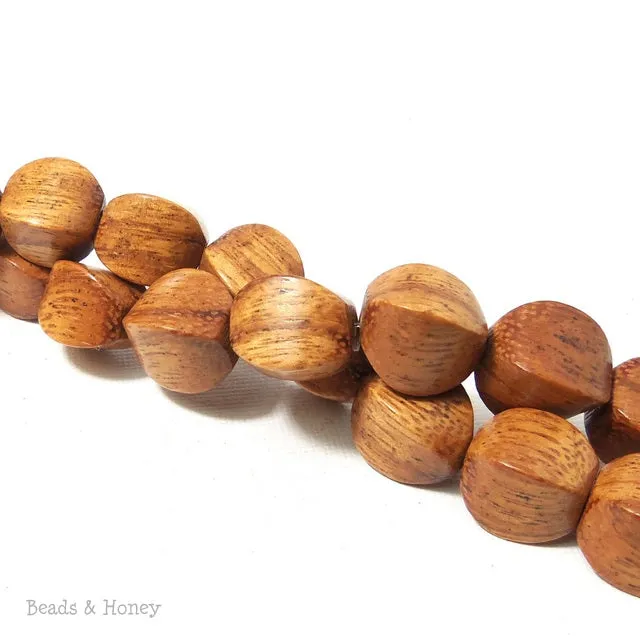 Bayong Wood Bead Cushion 10x14mm (8 Inch Strand)