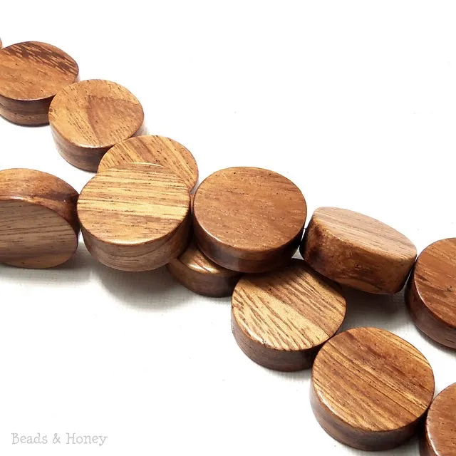 Bayong Wood Bead Thick Coin 20mm (10pcs)