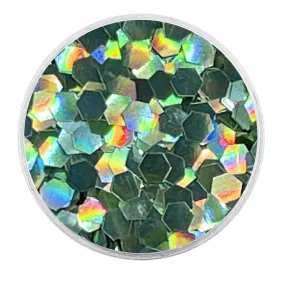 Biodegradable Holographic Turquoise Glitter - Chunky Hexagons Glitter