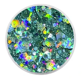 Biodegradable Holographic Turquoise Glitter - Festival Glitter Mix (BioTurquoise)