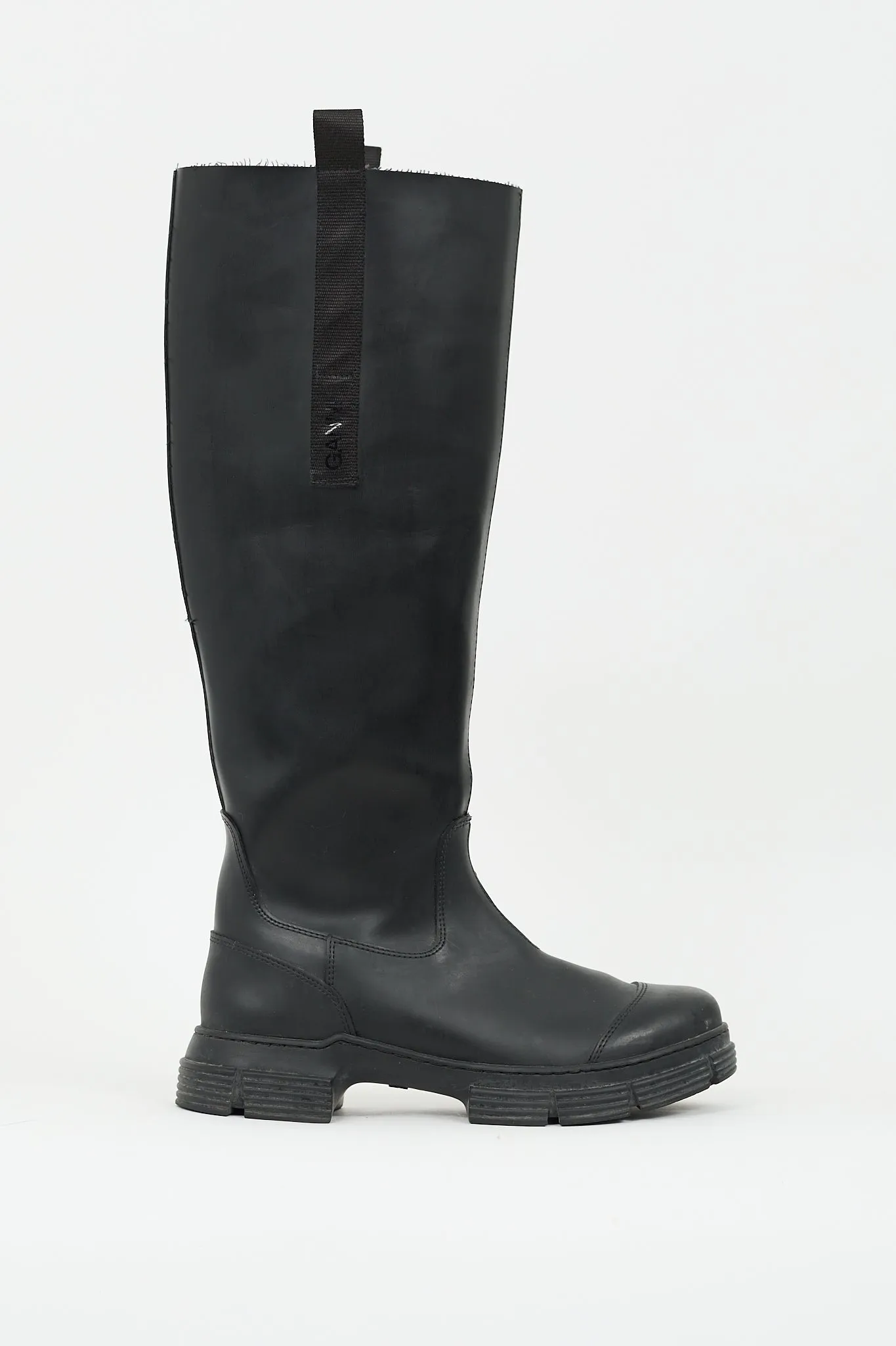 Black Rubber Country Boot