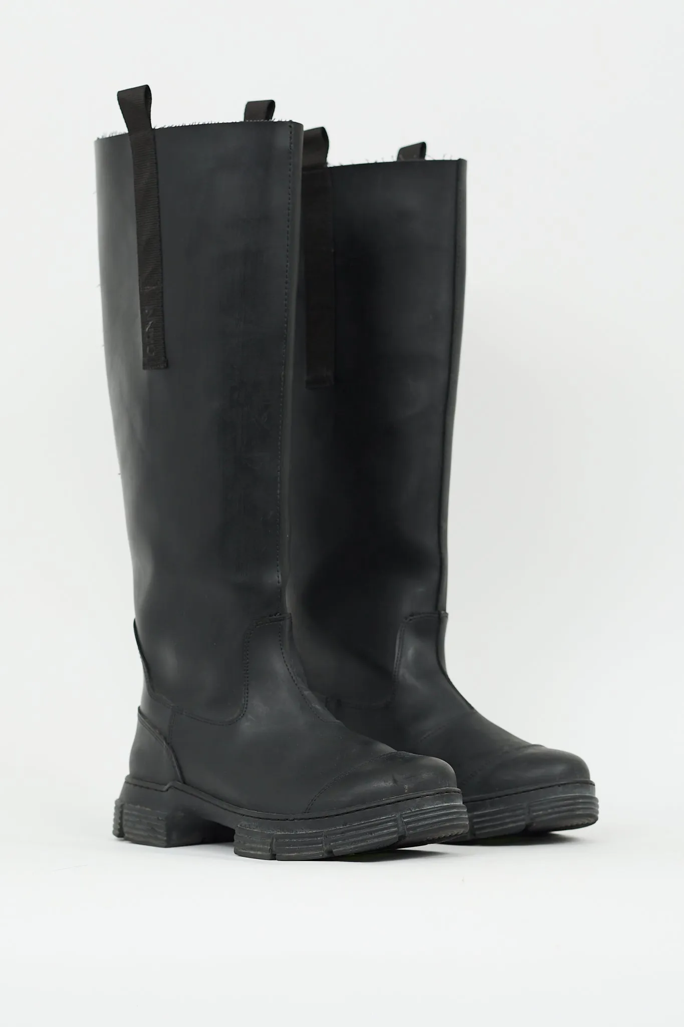 Black Rubber Country Boot