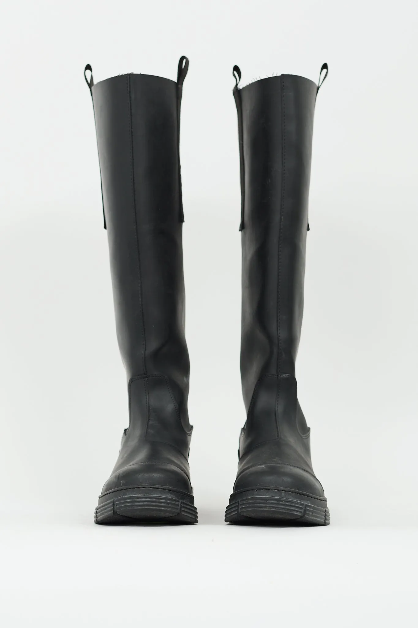 Black Rubber Country Boot
