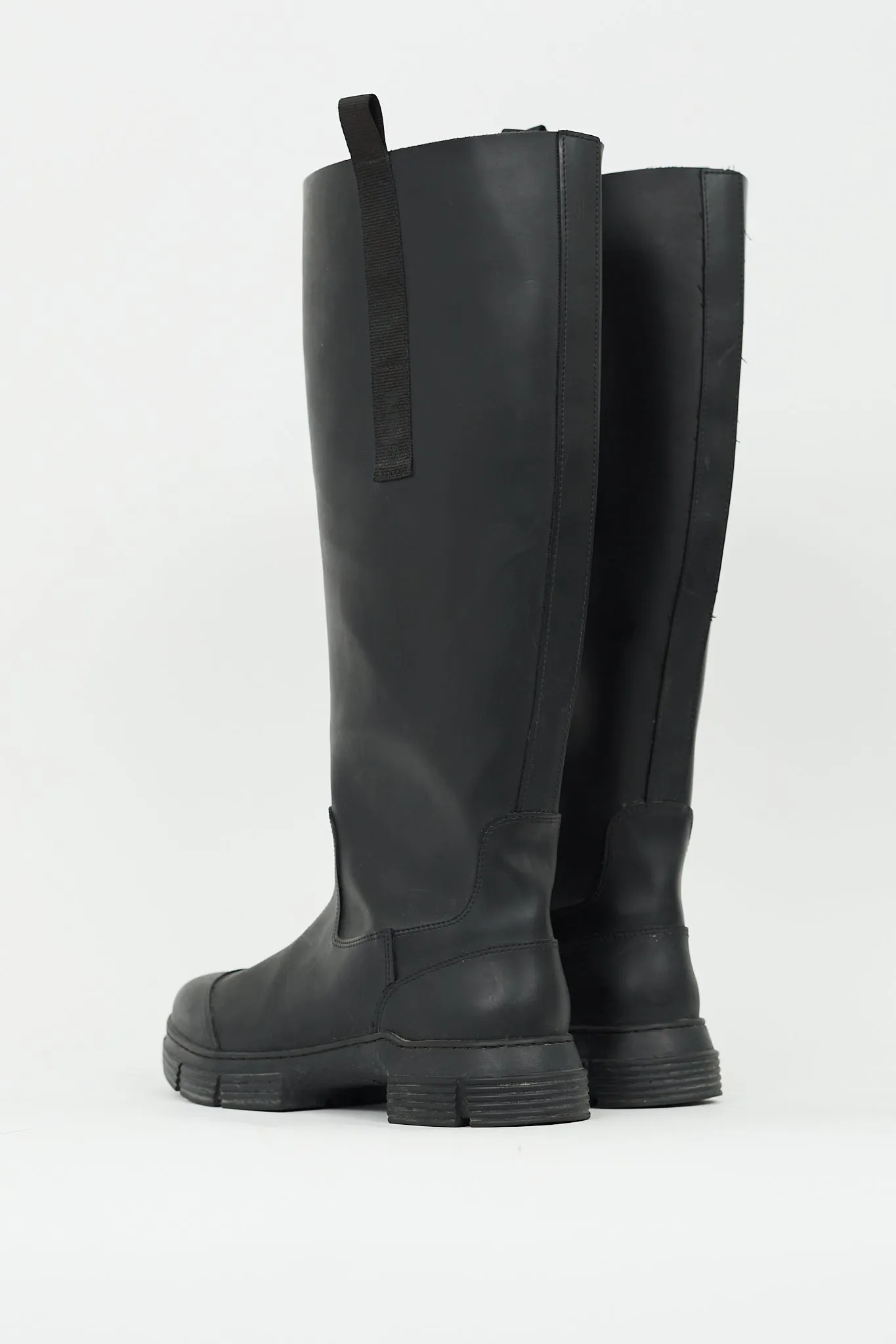 Black Rubber Country Boot