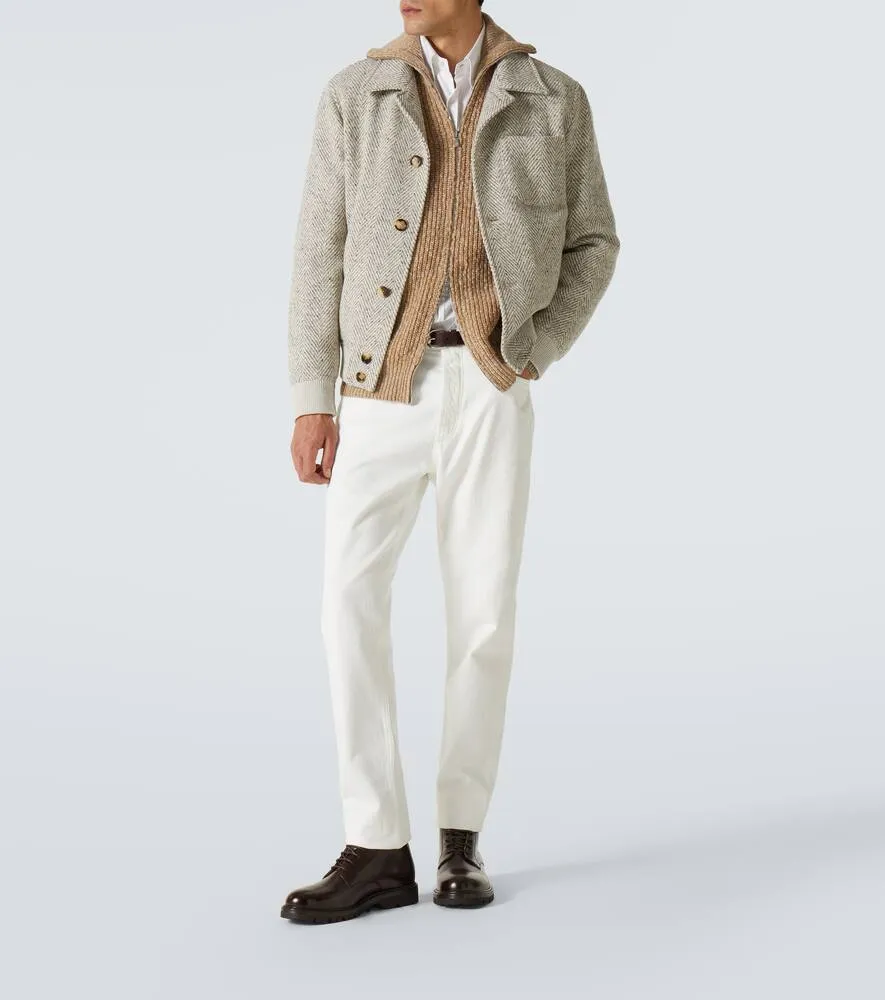 Brunello Cucinelli Leather lace-up boots