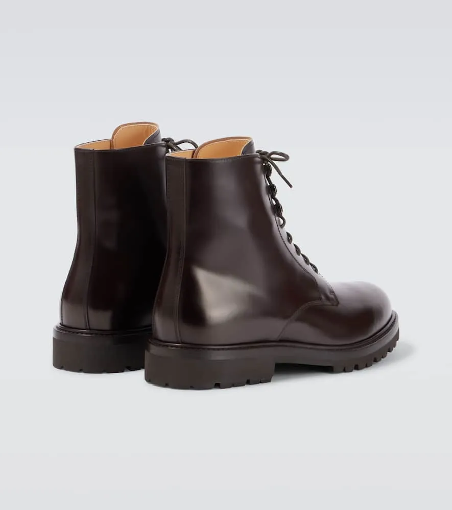 Brunello Cucinelli Leather lace-up boots