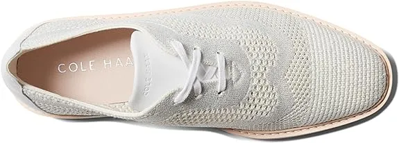 Cole Haan Original Grand Platform Stitchlite Optic White/Silver Knit Sneakers