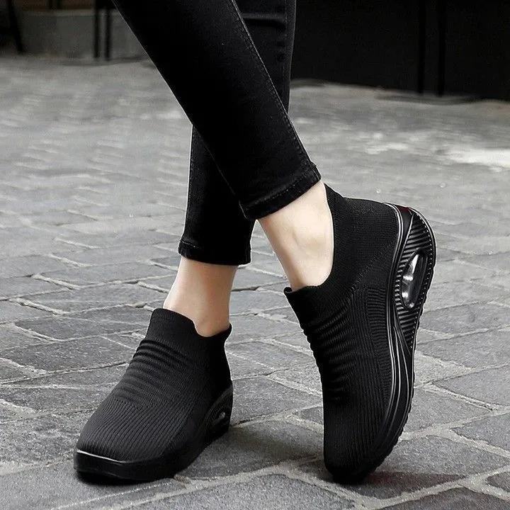 Cuzcare Women Orthopedic Shoes Air Cushion Slip-ons