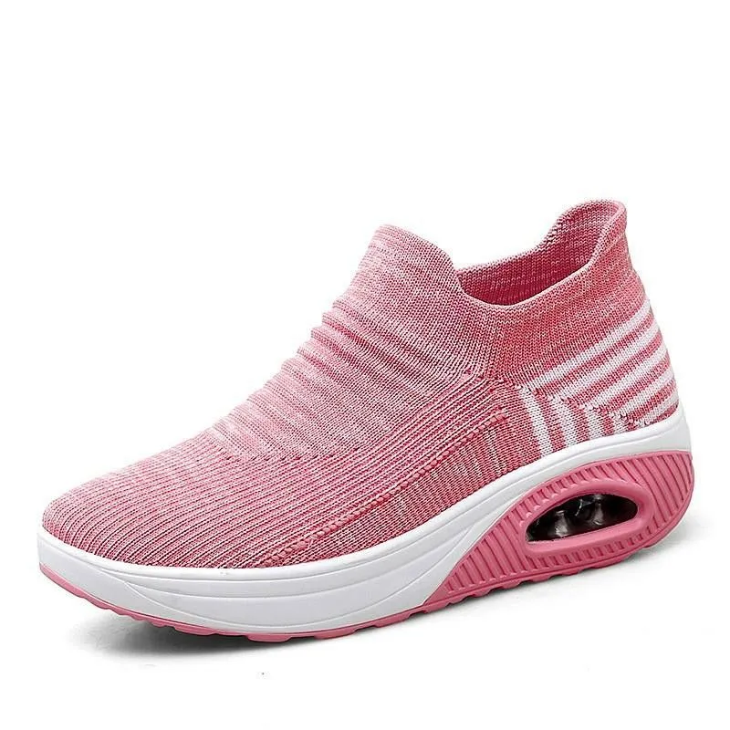 Cuzcare Women Orthopedic Shoes Air Cushion Slip-ons