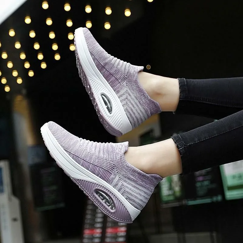 Cuzcare Women Orthopedic Shoes Air Cushion Slip-ons