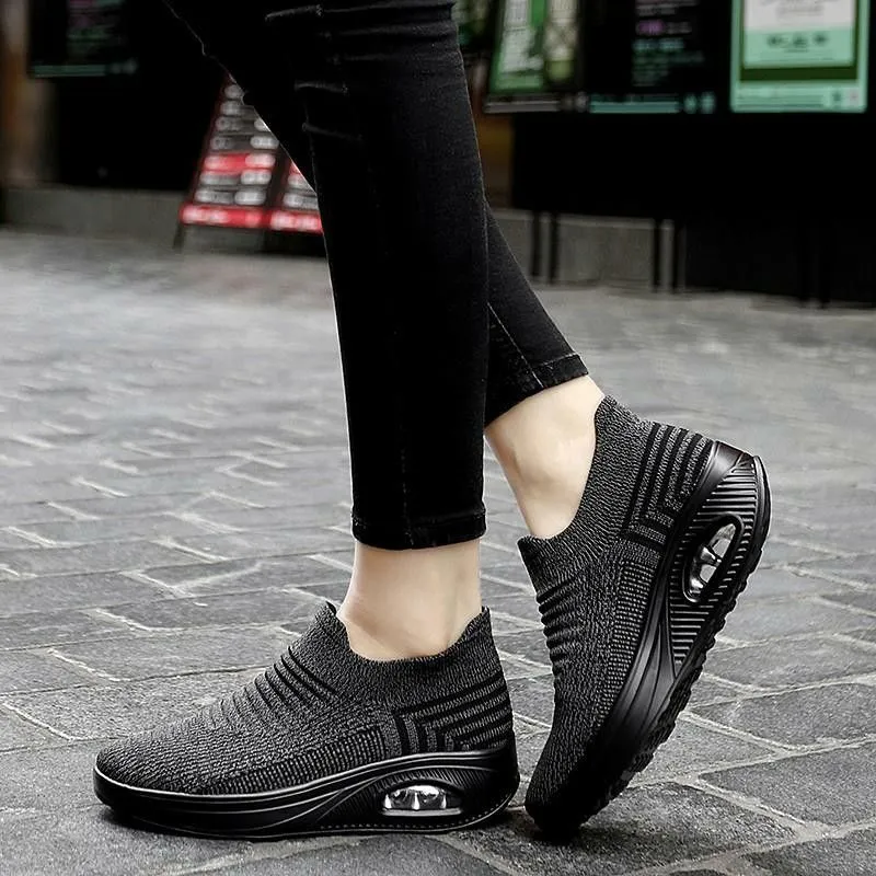 Cuzcare Women Orthopedic Shoes Air Cushion Slip-ons
