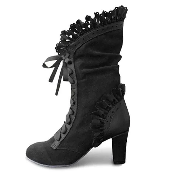 Daisy Suede Leather Boots