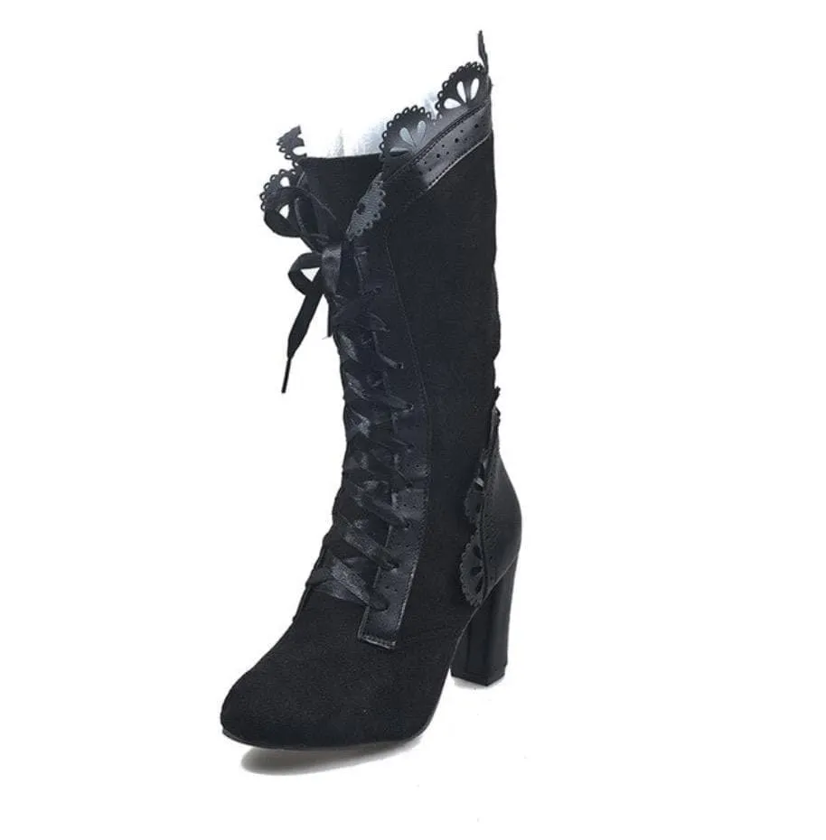 Daisy Suede Leather Boots