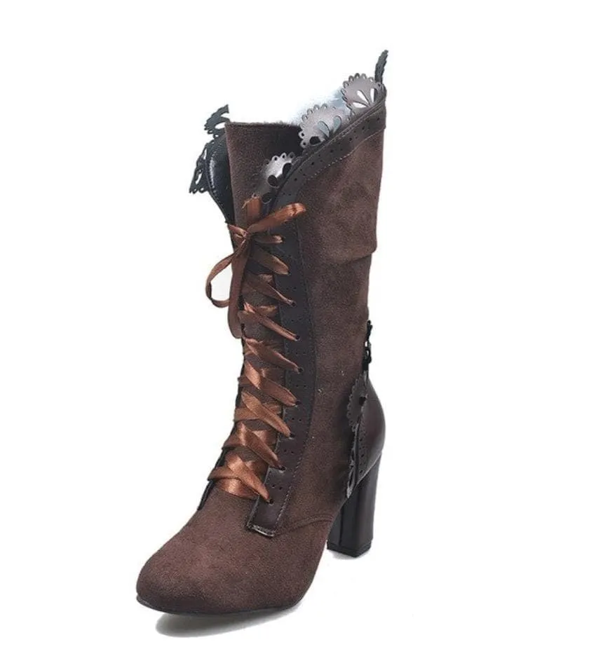 Daisy Suede Leather Boots