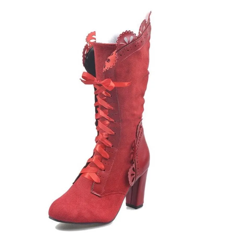 Daisy Suede Leather Boots