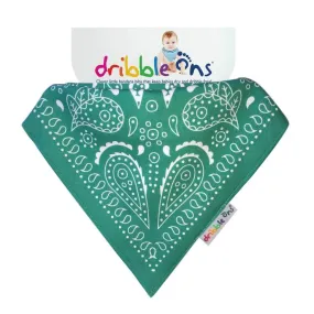Dribble Ons Designer Print Bib (Paisley Turquoise)