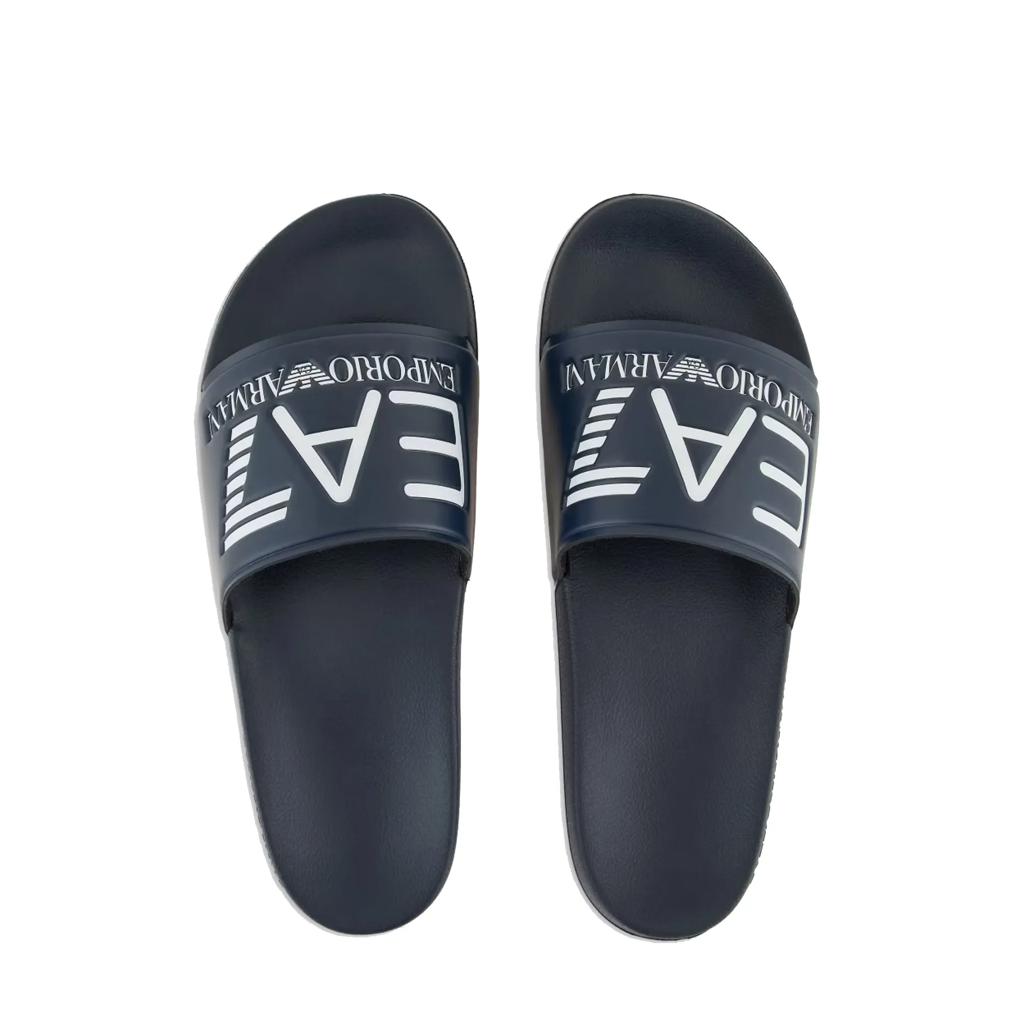 EA7 Emporio Armani Visibility Logo Slides Navy Blue