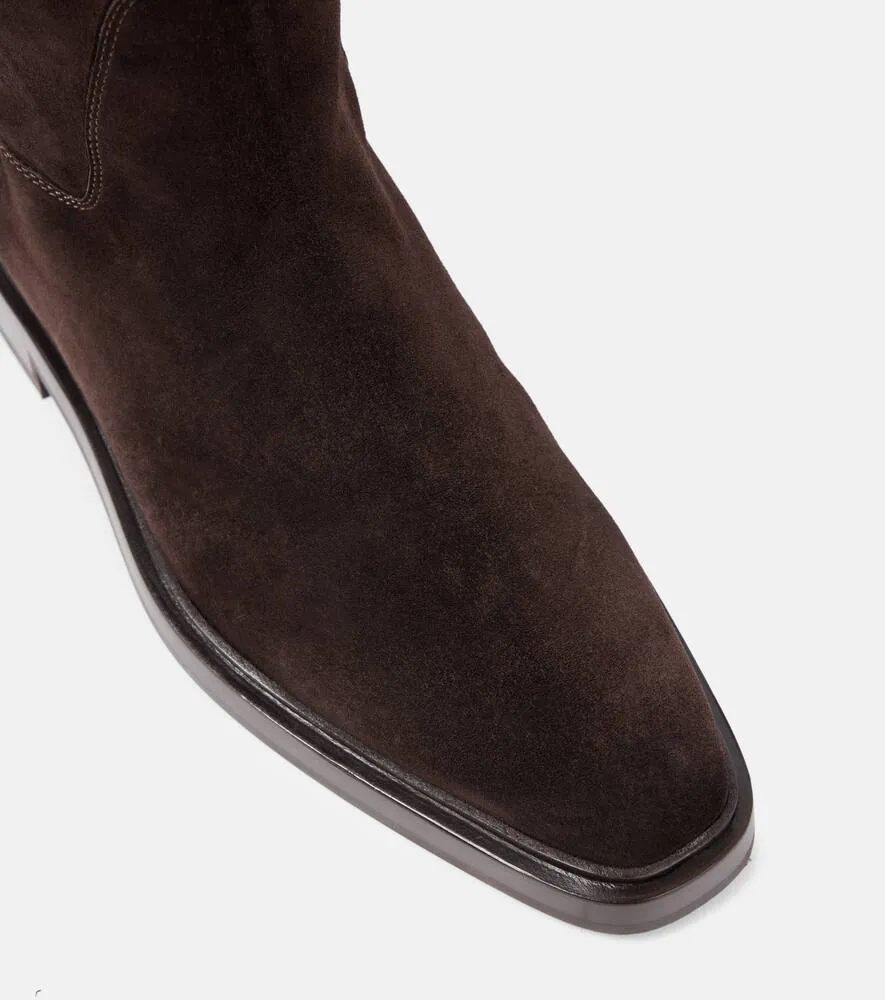 Ferragamo Hug suede knee-high boots