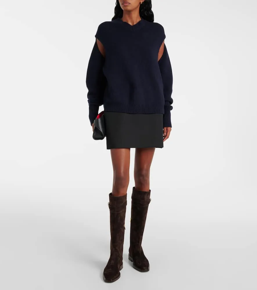 Ferragamo Hug suede knee-high boots