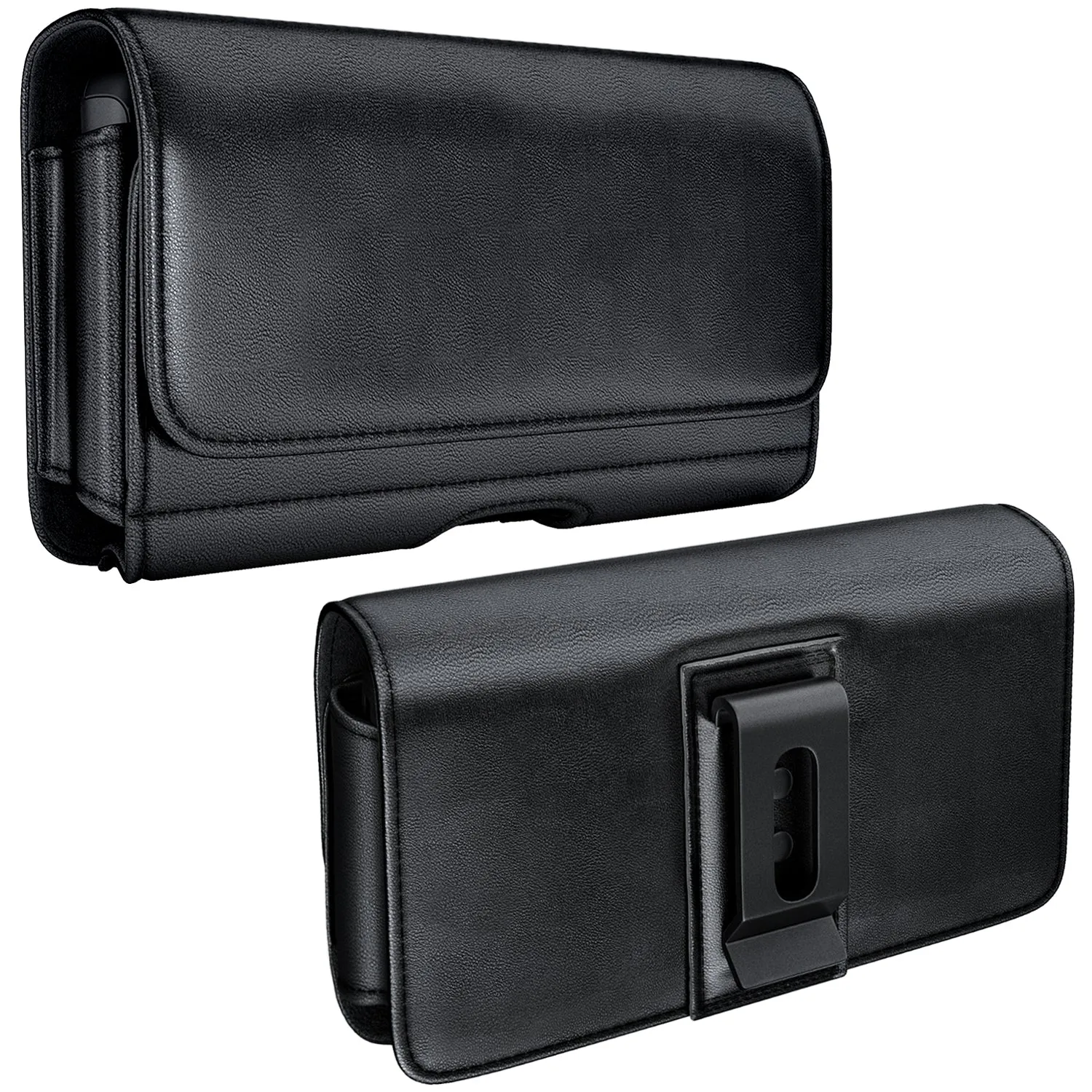iPhone 14 Plus, 14 Pro Max Cell Phone Belt Holder Holster Case with ID Credit Card Holder