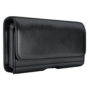 iPhone 14 Plus, 14 Pro Max Cell Phone Belt Holder Holster Case with ID Credit Card Holder