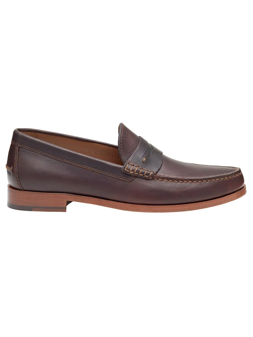 J & M Collection Baldwin Penny in Dark Brown English Full Grain