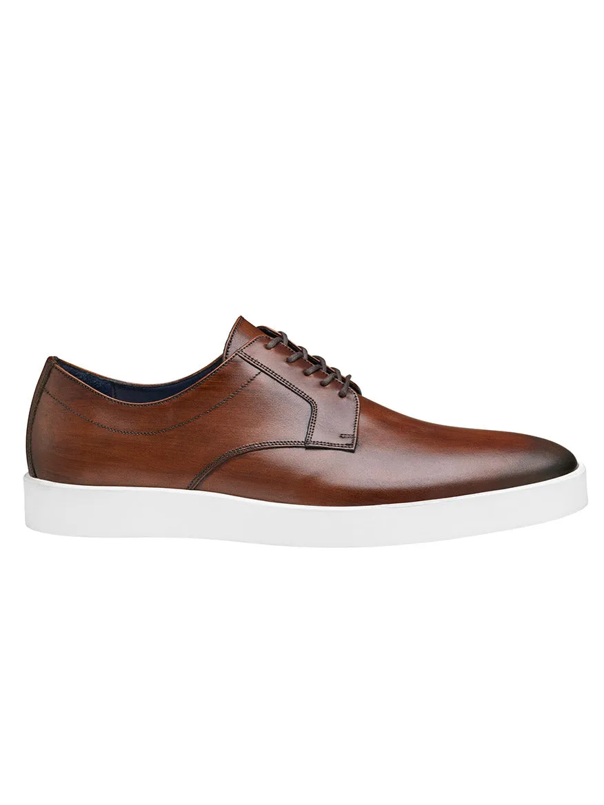 J & M Collection Bolivar Plain Toe in Brown Italian Calfskin