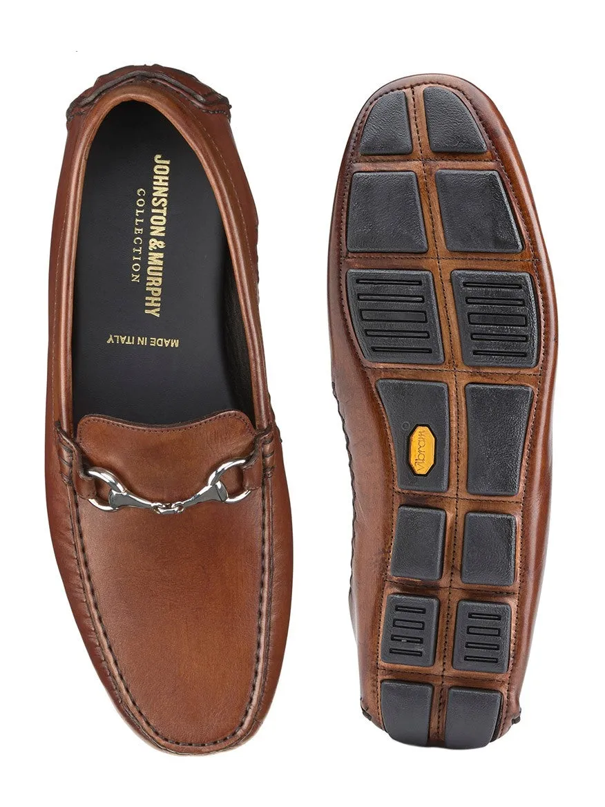 J & M Collection Dayton Bit in Brown Italian Calfskin