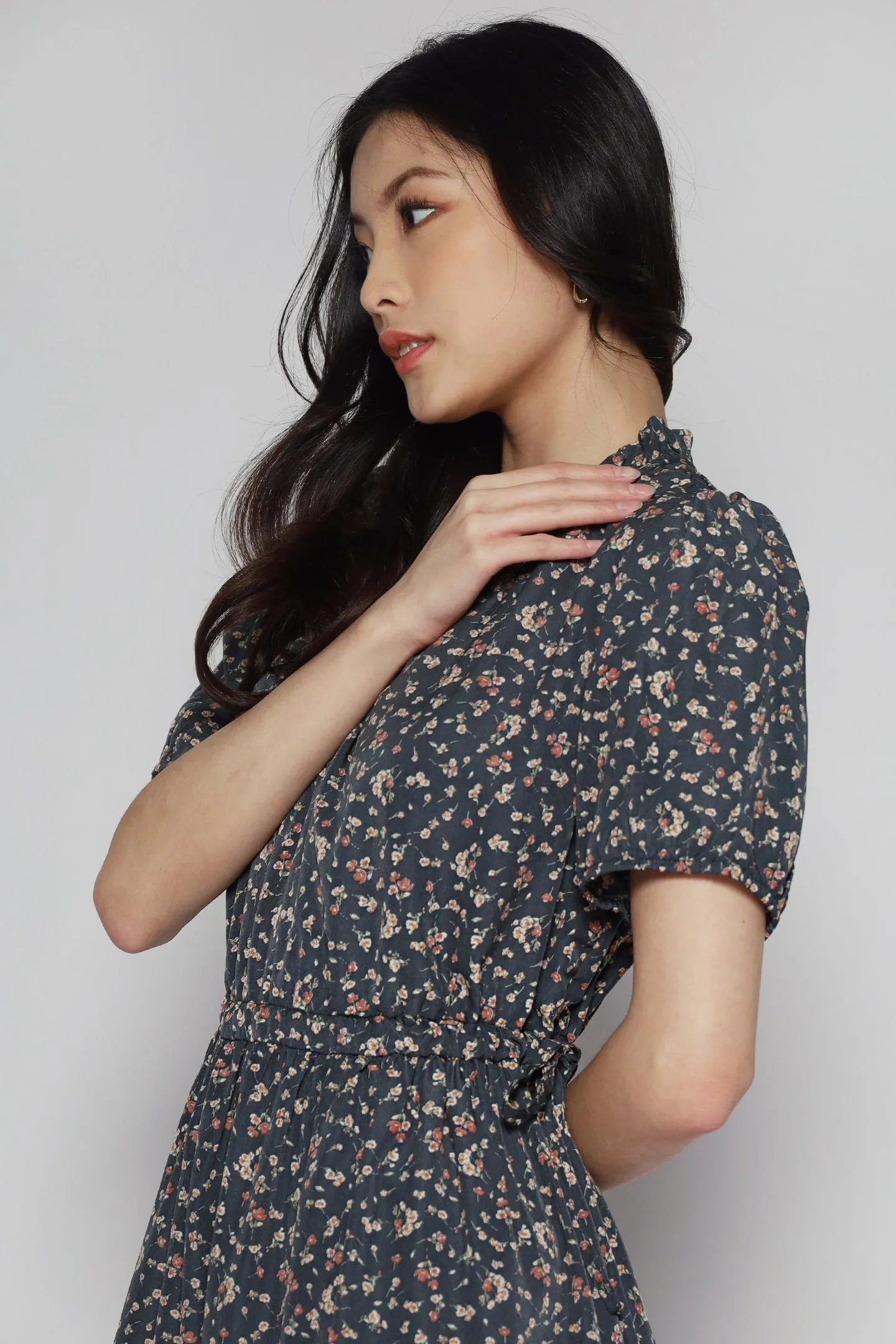 Kalila Floral Dress in Green