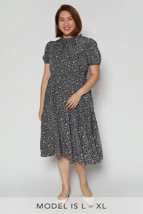 Kalila Floral Dress in Green