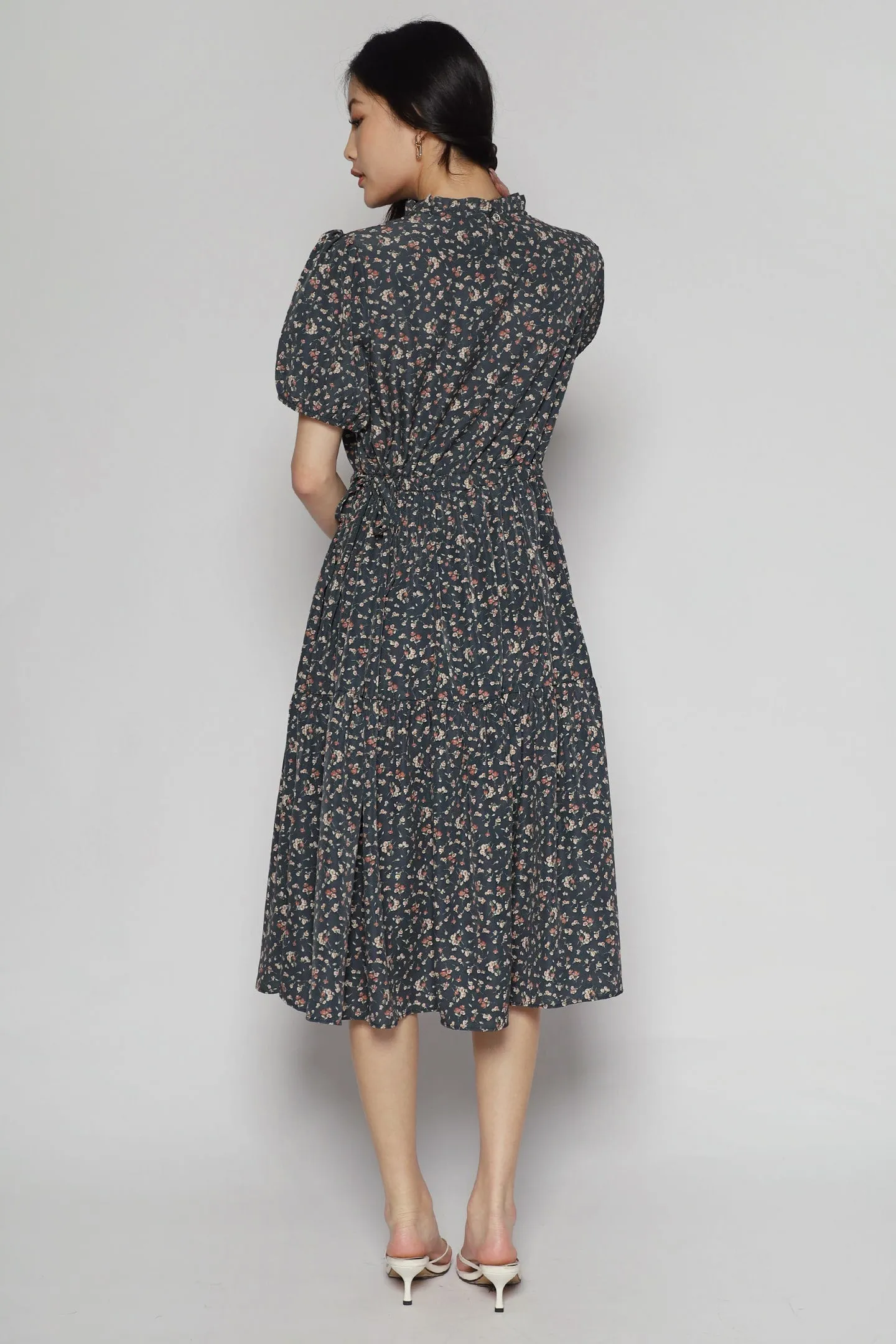 Kalila Floral Dress in Green