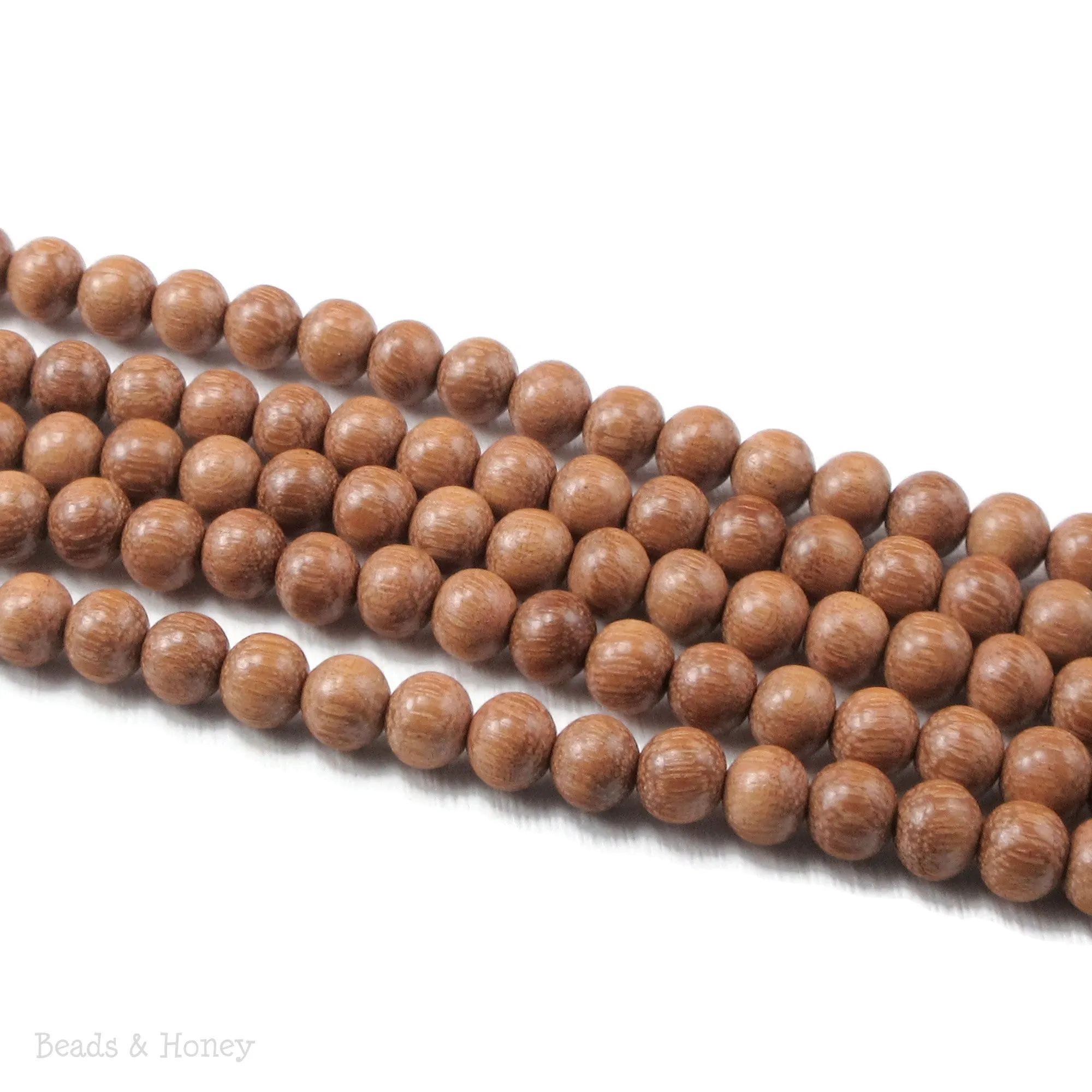 Magkuno Wood Bead Very Light Round 6mm (16-Inch Strand)