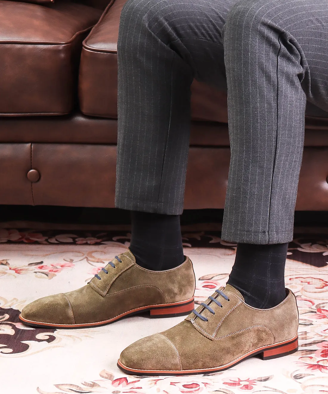Men's Breathable Suede Leather Oxfords