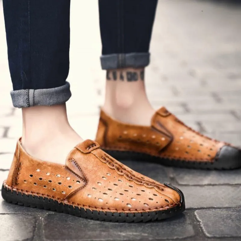 Men's Summer Casual Leather Moccasins