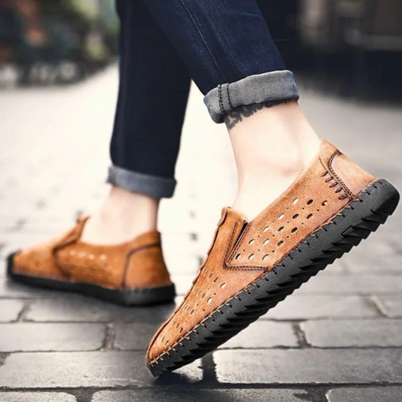 Men's Summer Casual Leather Moccasins