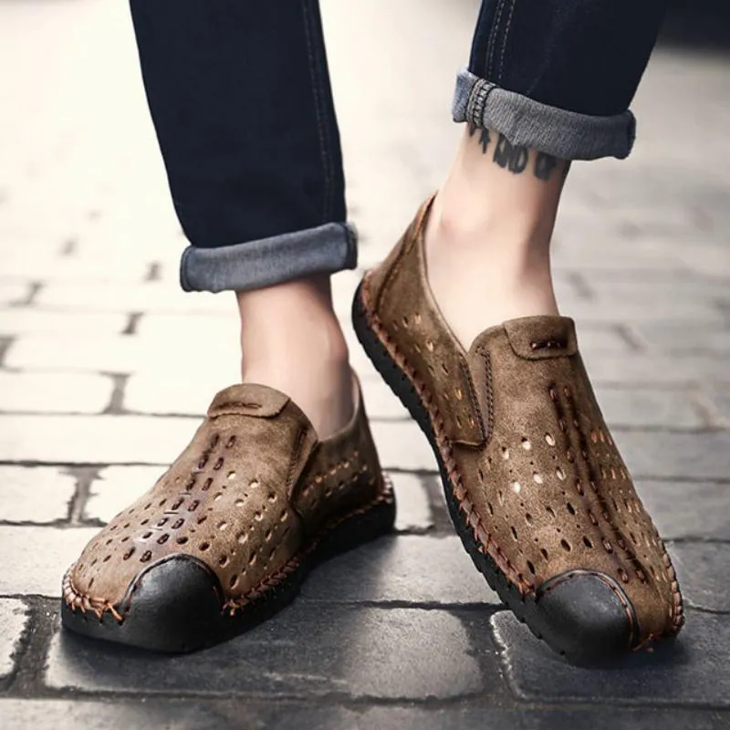 Men's Summer Casual Leather Moccasins