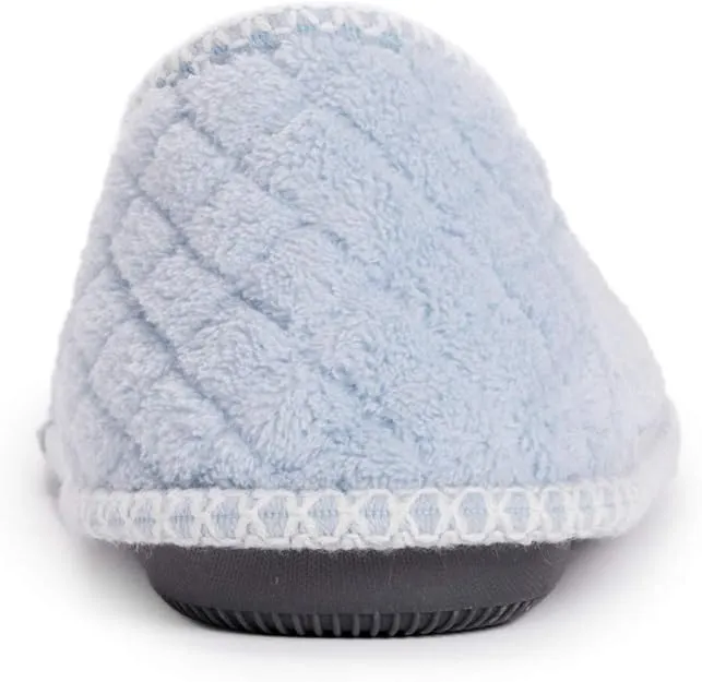 Muk Luks Women's Beverly Micro Chenille Slipper - Freesia Blue