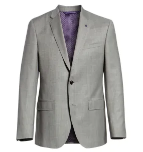 NEW TED BAKER LONDON GREY SHARKSKIN JAY SLIM FIT SUIT JACKET! JACKET ONLY!! SZ 44R! RETAILS $500 