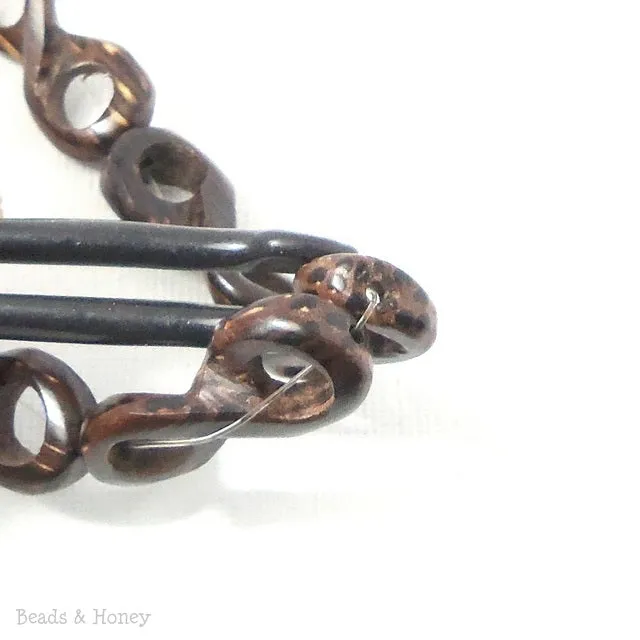 Patikan Wood Bead Infinity Link 28x10mm (16 Inch Strand)