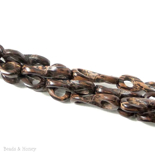 Patikan Wood Bead Infinity Link 28x10mm (16 Inch Strand)