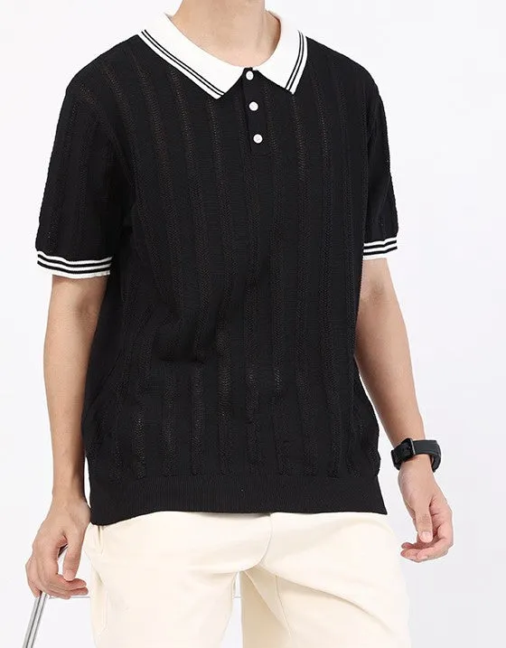 Polo Retro, Striped, American Composition