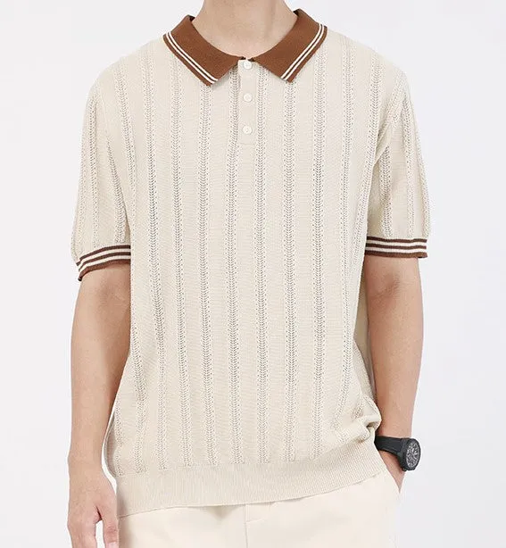 Polo Retro, Striped, American Composition
