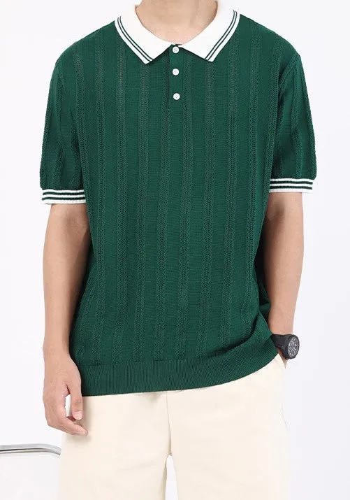 Polo Retro, Striped, American Composition