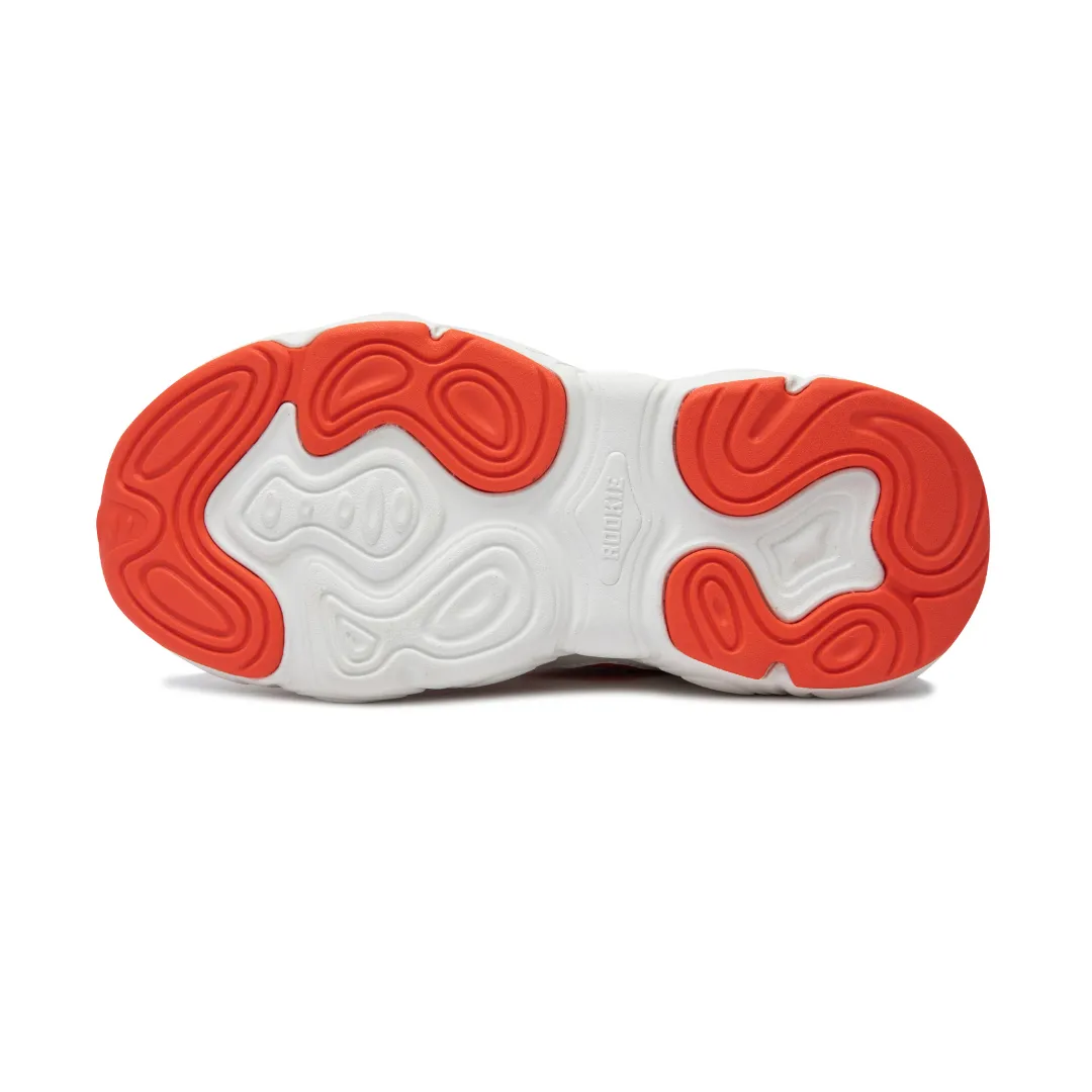 Rookie Chunky Sneaker Off-White/Red (Little Kids)